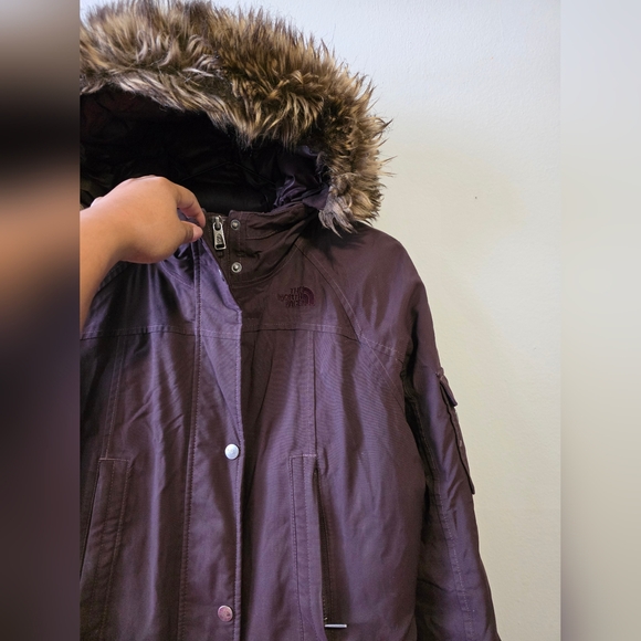 The North Face Women's Hooded Ski Jacket - Dark Purple - Picture 2 of 9